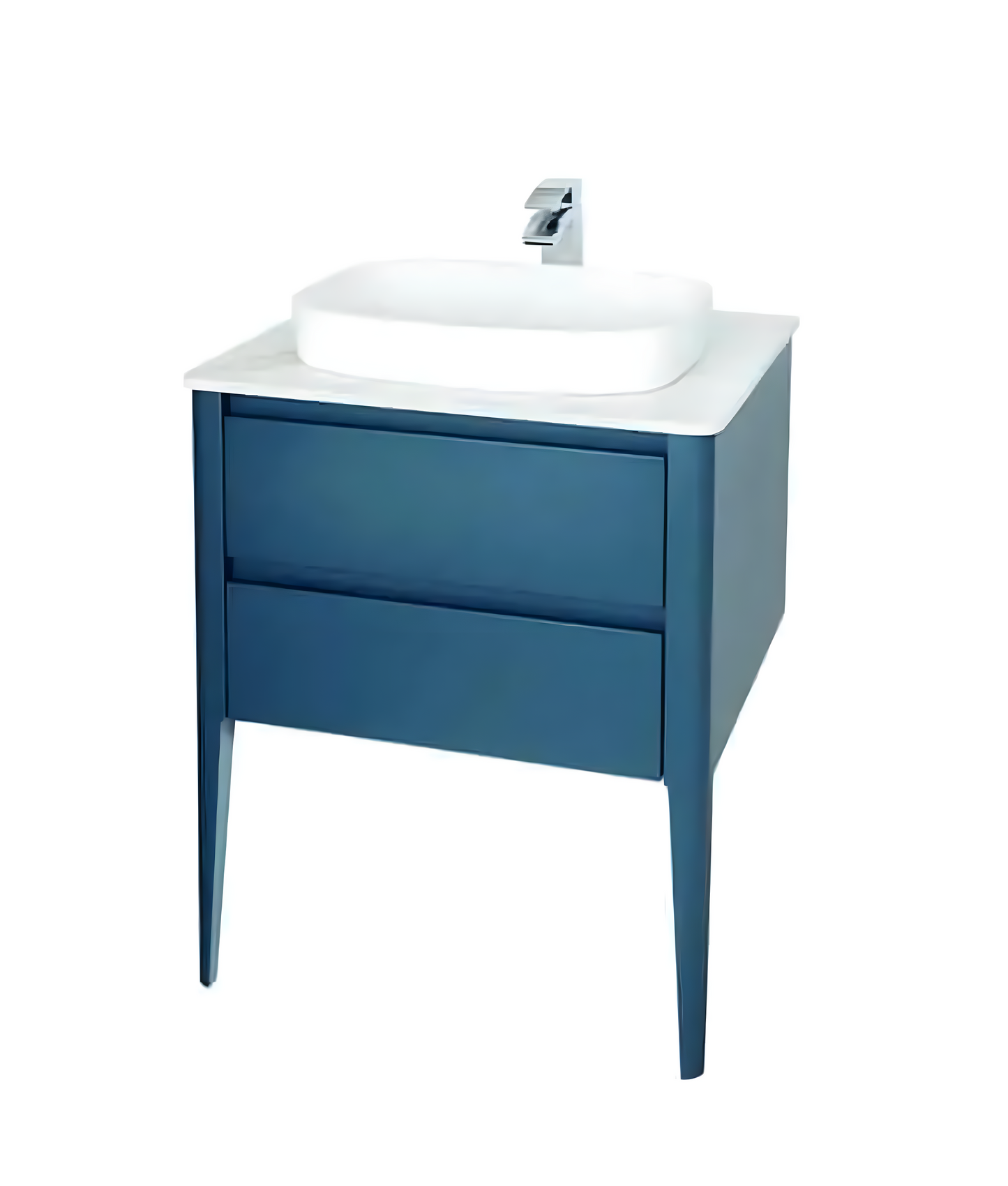 Ezra 650mm Navy Unit & Basin