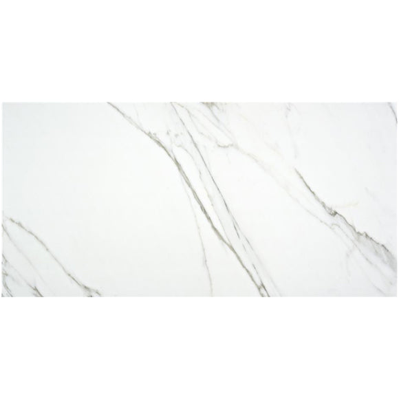 White marble effect tile