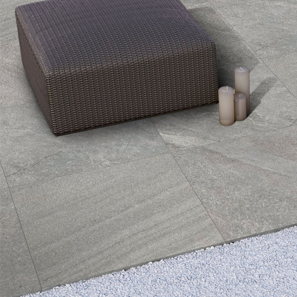 Grey cardostone porcelain stone effect tile