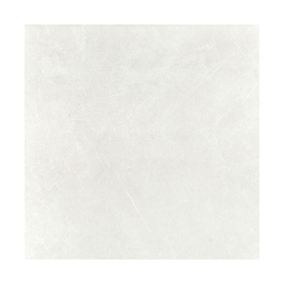 Global large format floor tile in white