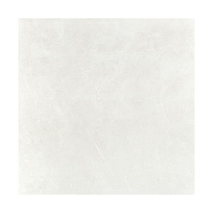 Global large format floor tile in white