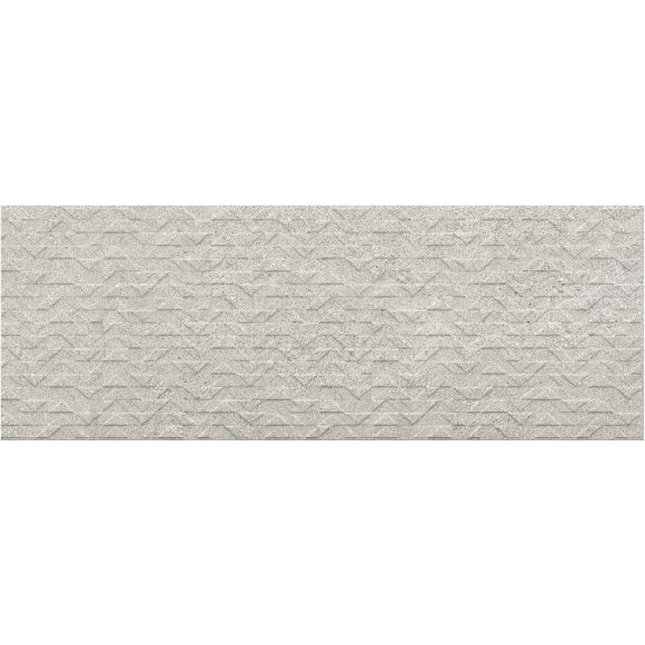 Grey decor wall tile 33.3x90